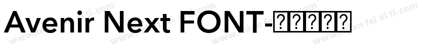 Avenir Next FONT字体转换